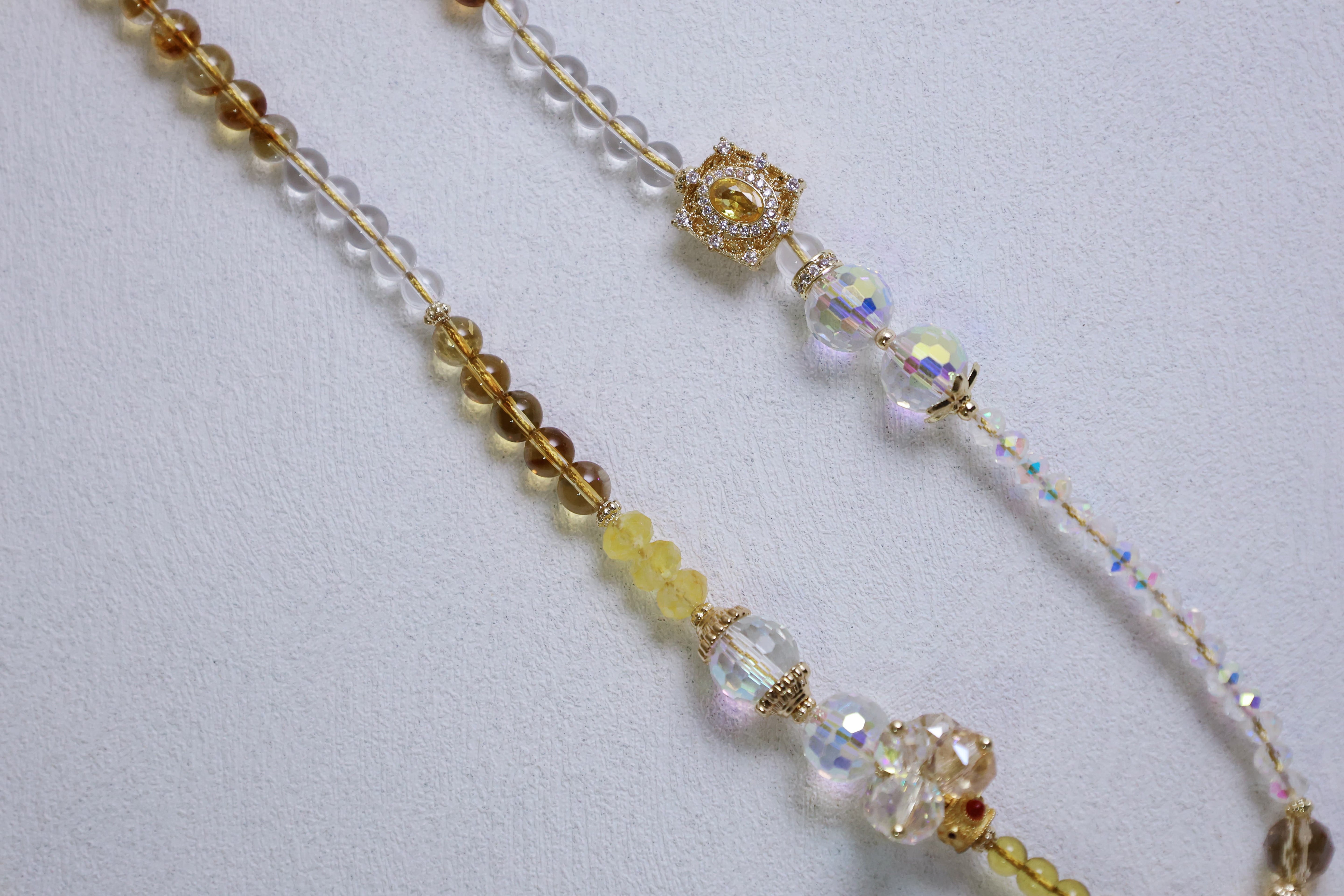 Golden Harmony - Yellow Citrine & Crystal Multi-Purpose Chain
