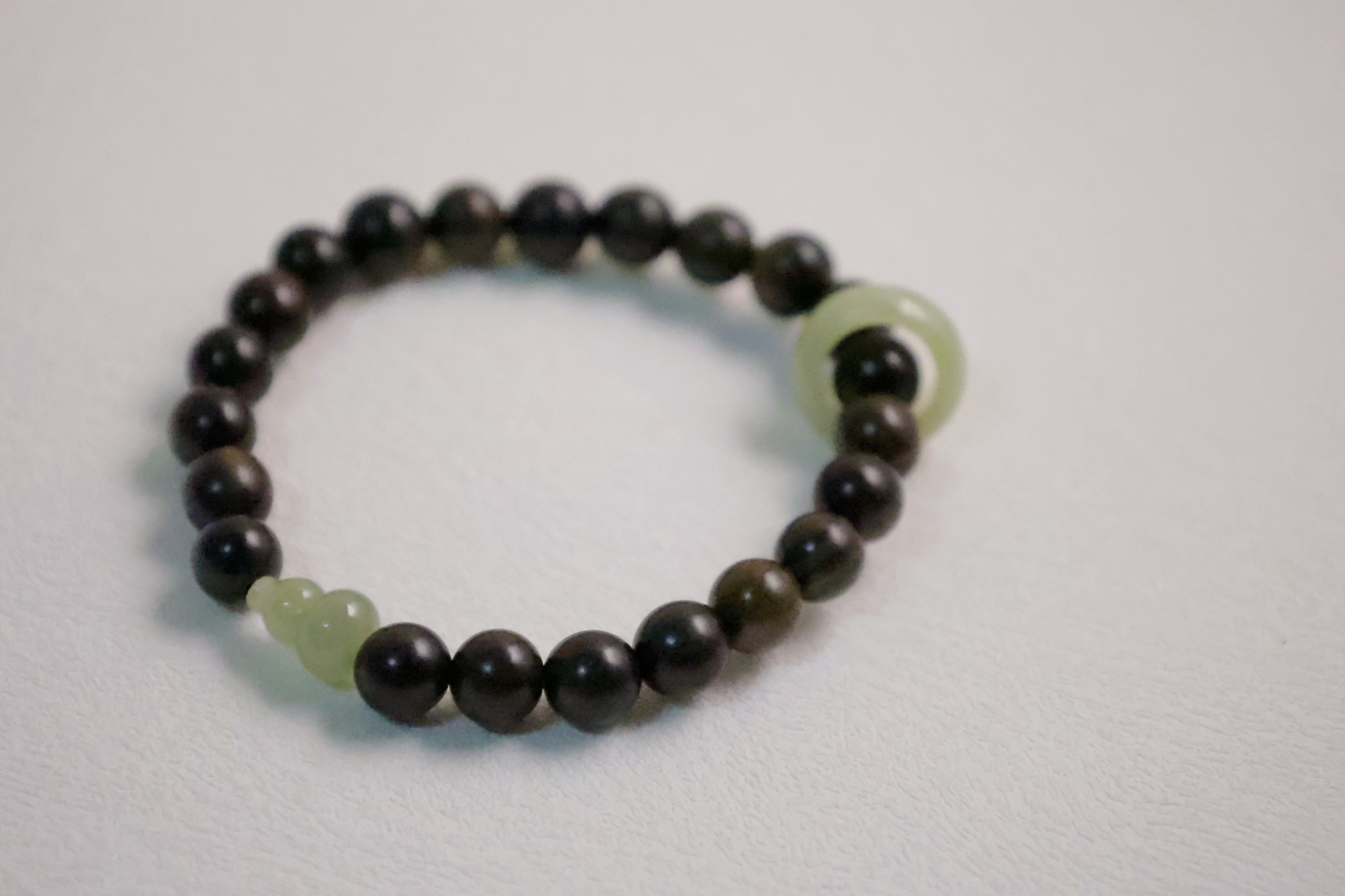 Divine Essence - Agarwood & Hetian Jade Bracelet