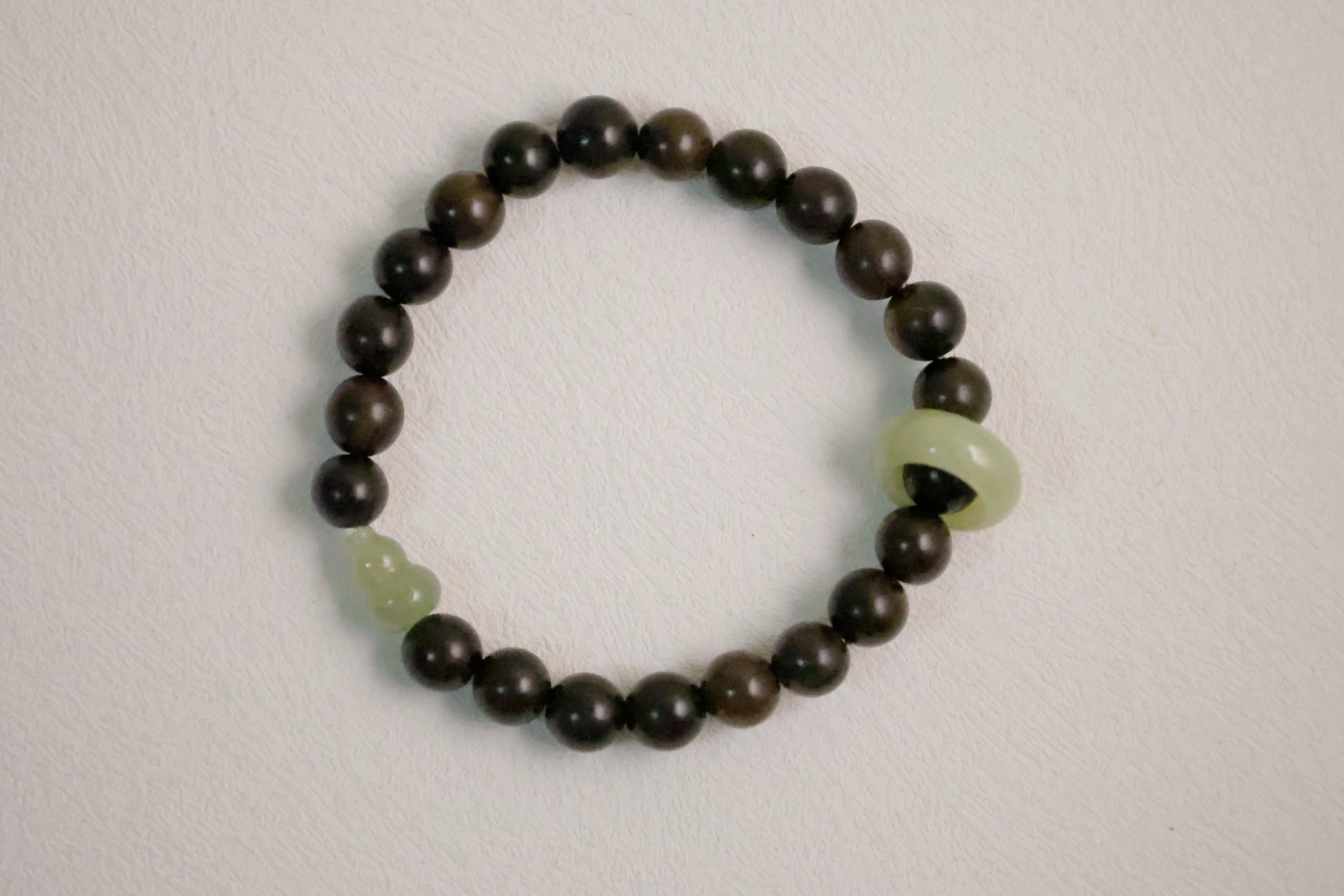 Divine Essence - Agarwood & Hetian Jade Bracelet