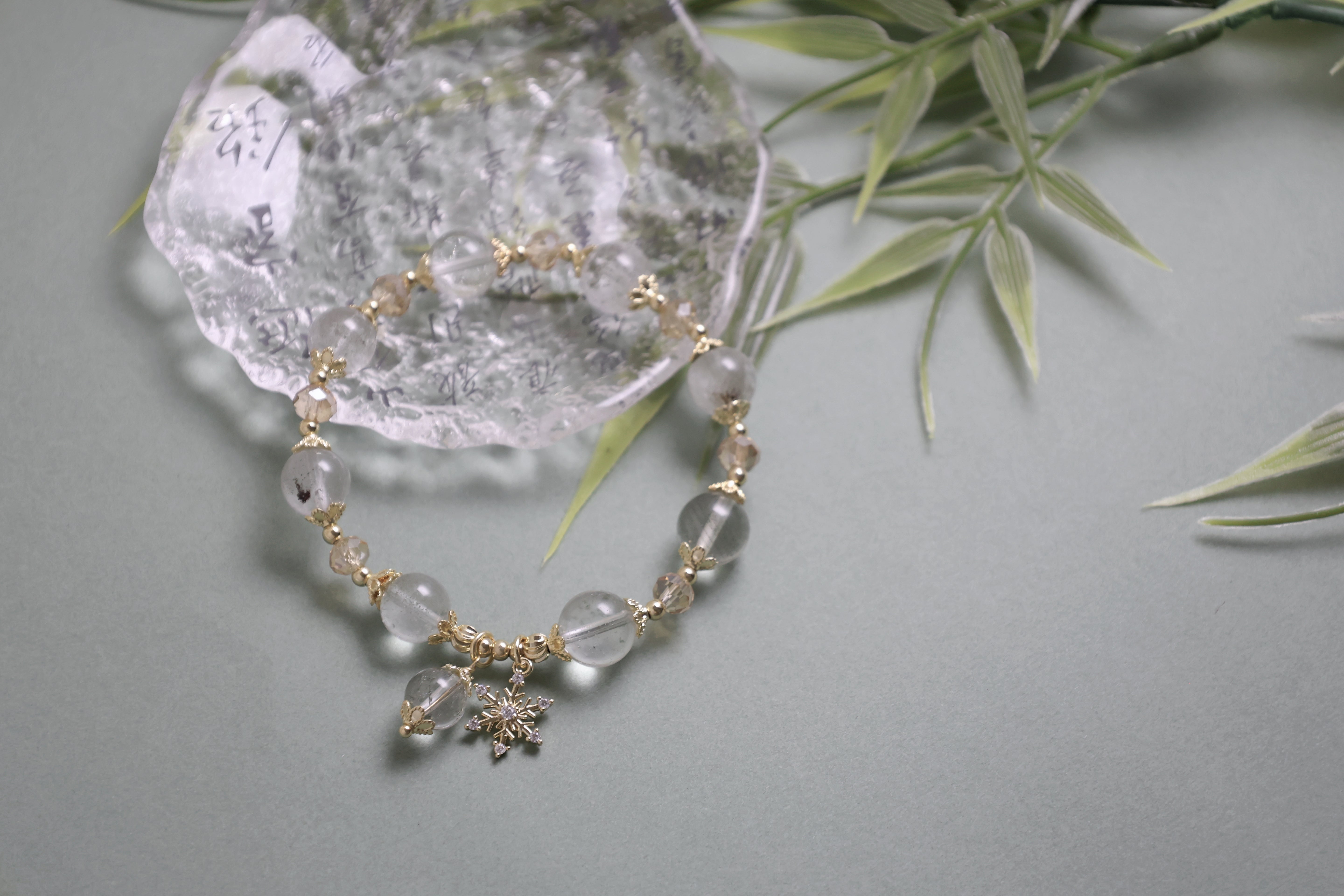 Mystic Meadow Bracelet with Snowflake Pendant