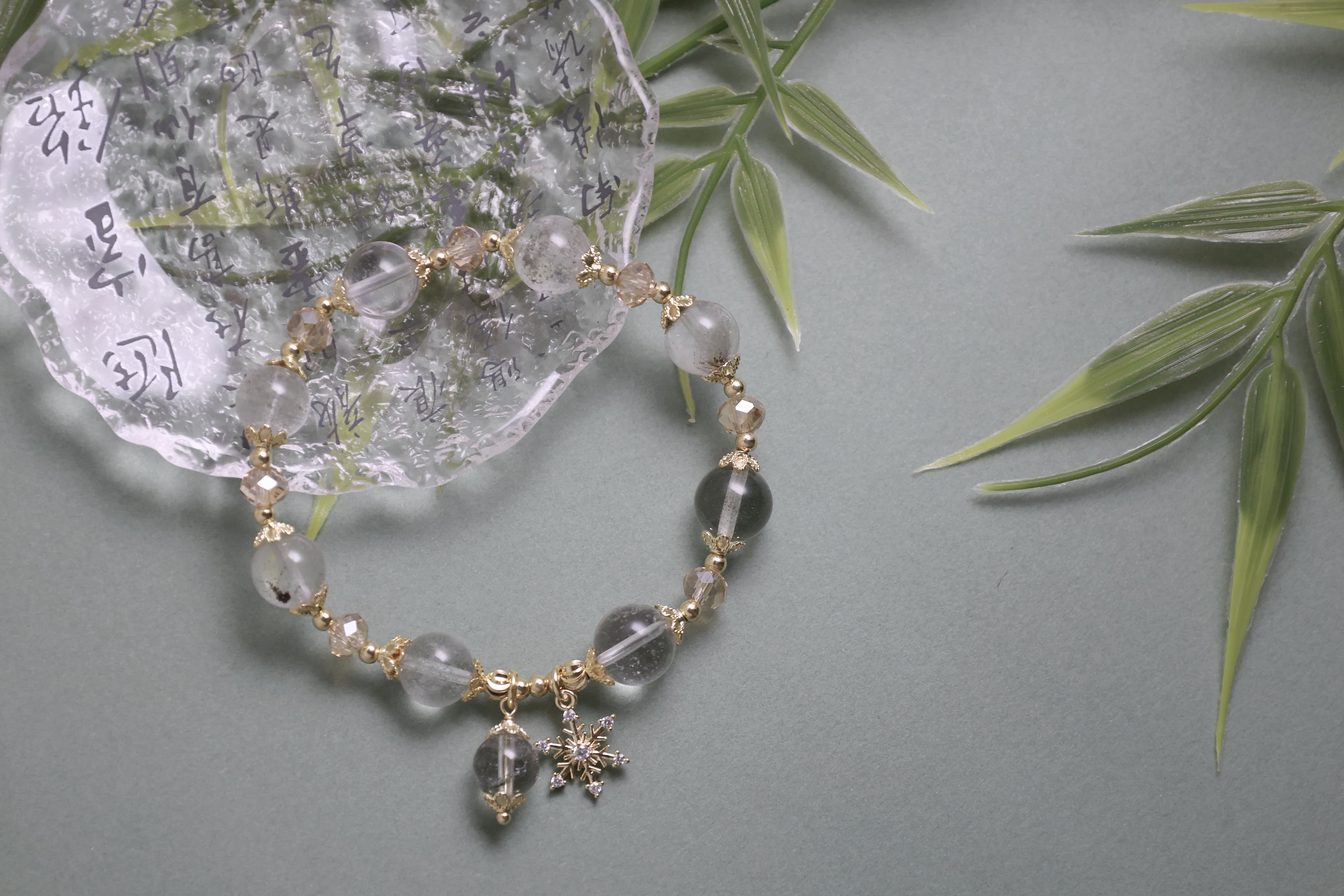 Mystic Meadow Bracelet with Snowflake Pendant
