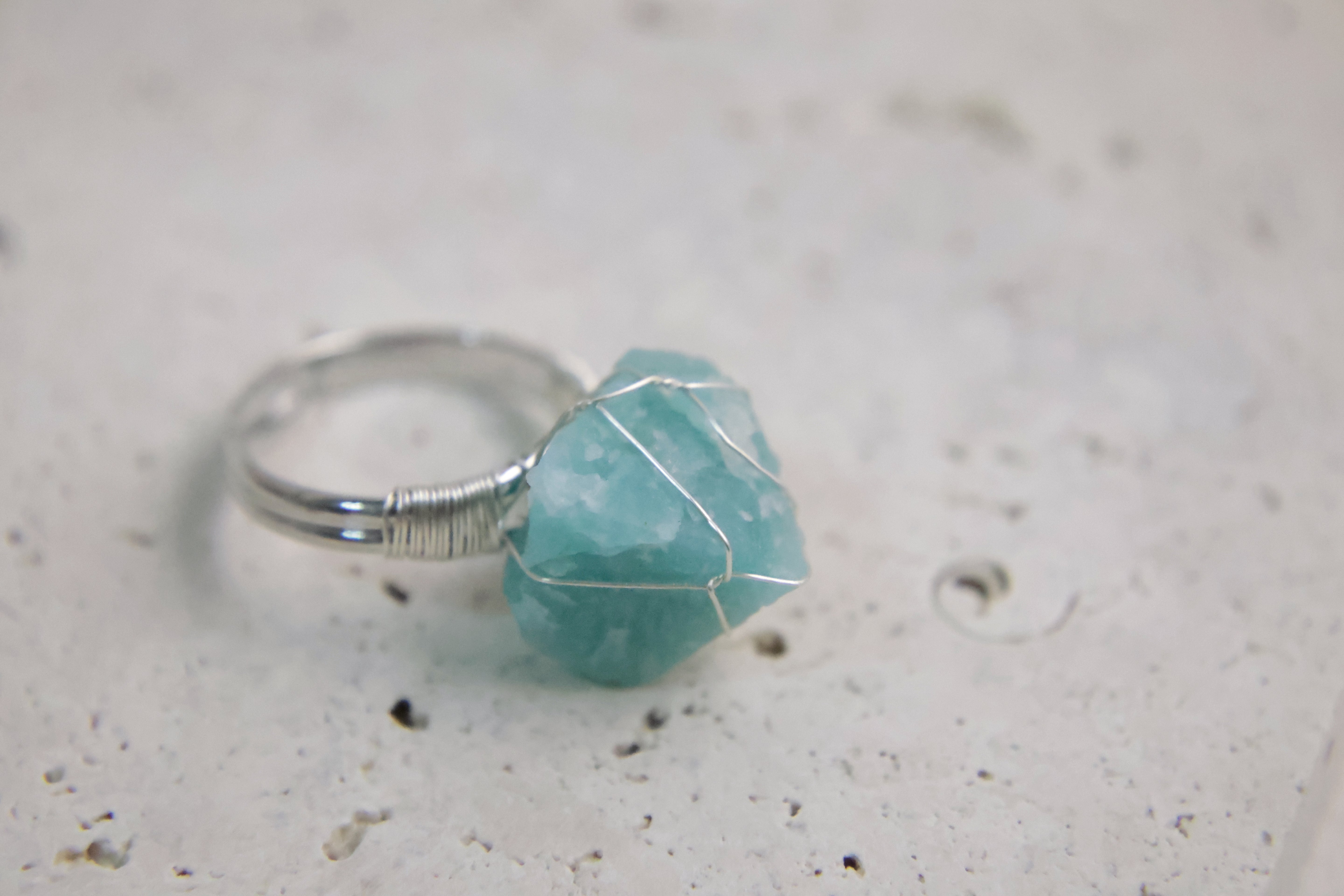 Earthly Gems Collection - Natural Raw Stone Rings in Silver and Gold