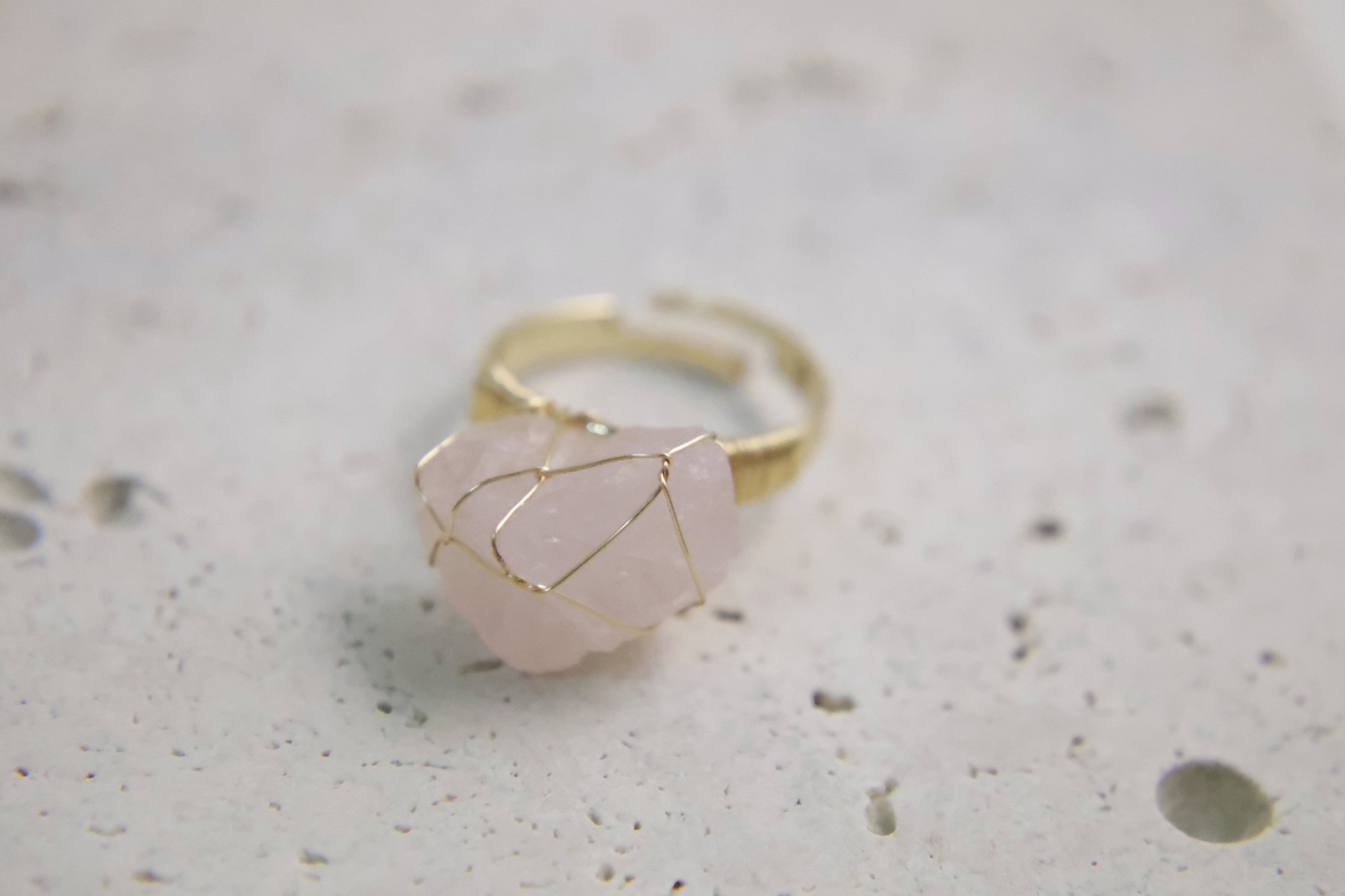 Earthly Gems Collection - Natural Raw Stone Rings in Silver and Gold