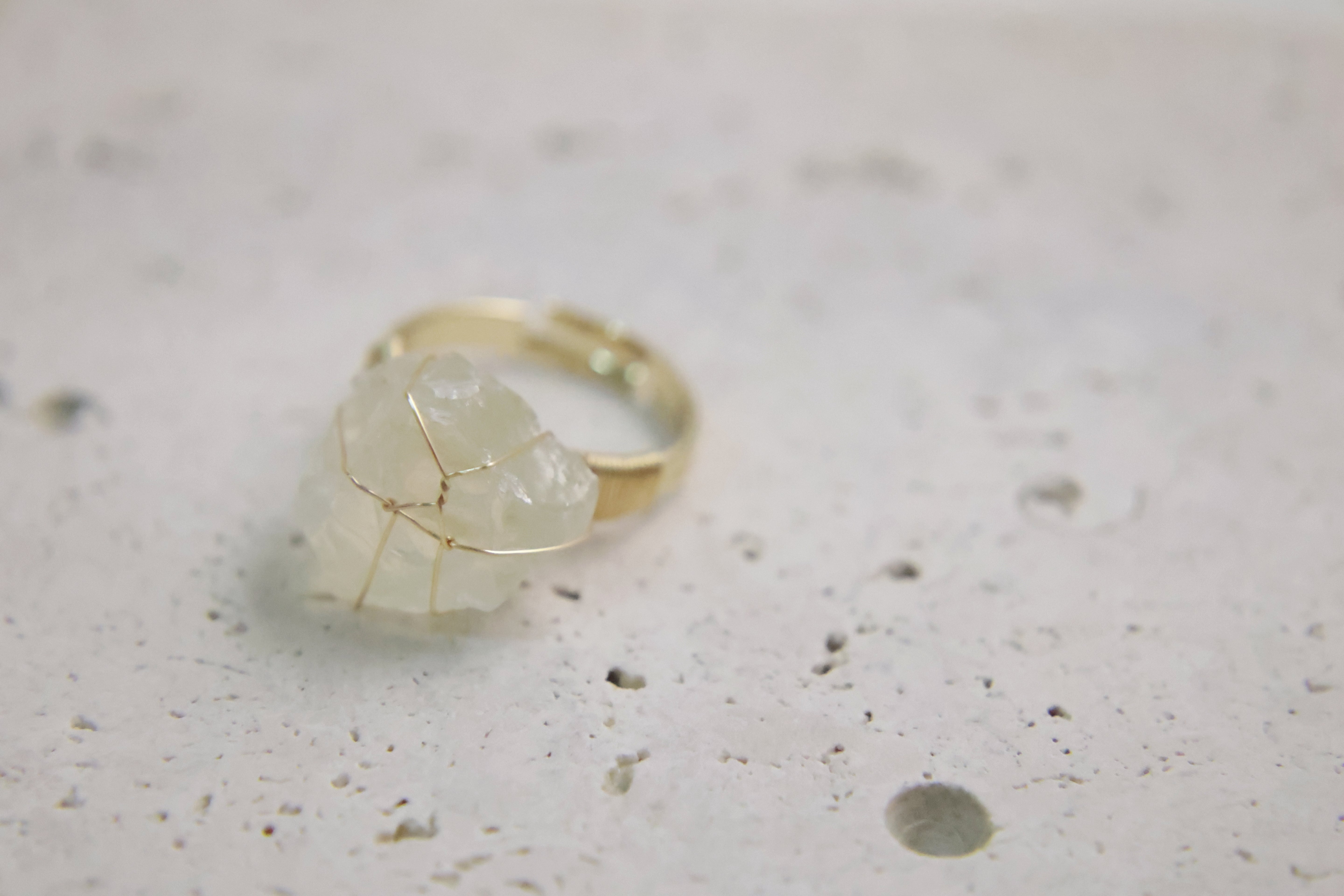 Earthly Gems Collection - Natural Raw Stone Rings in Silver and Gold