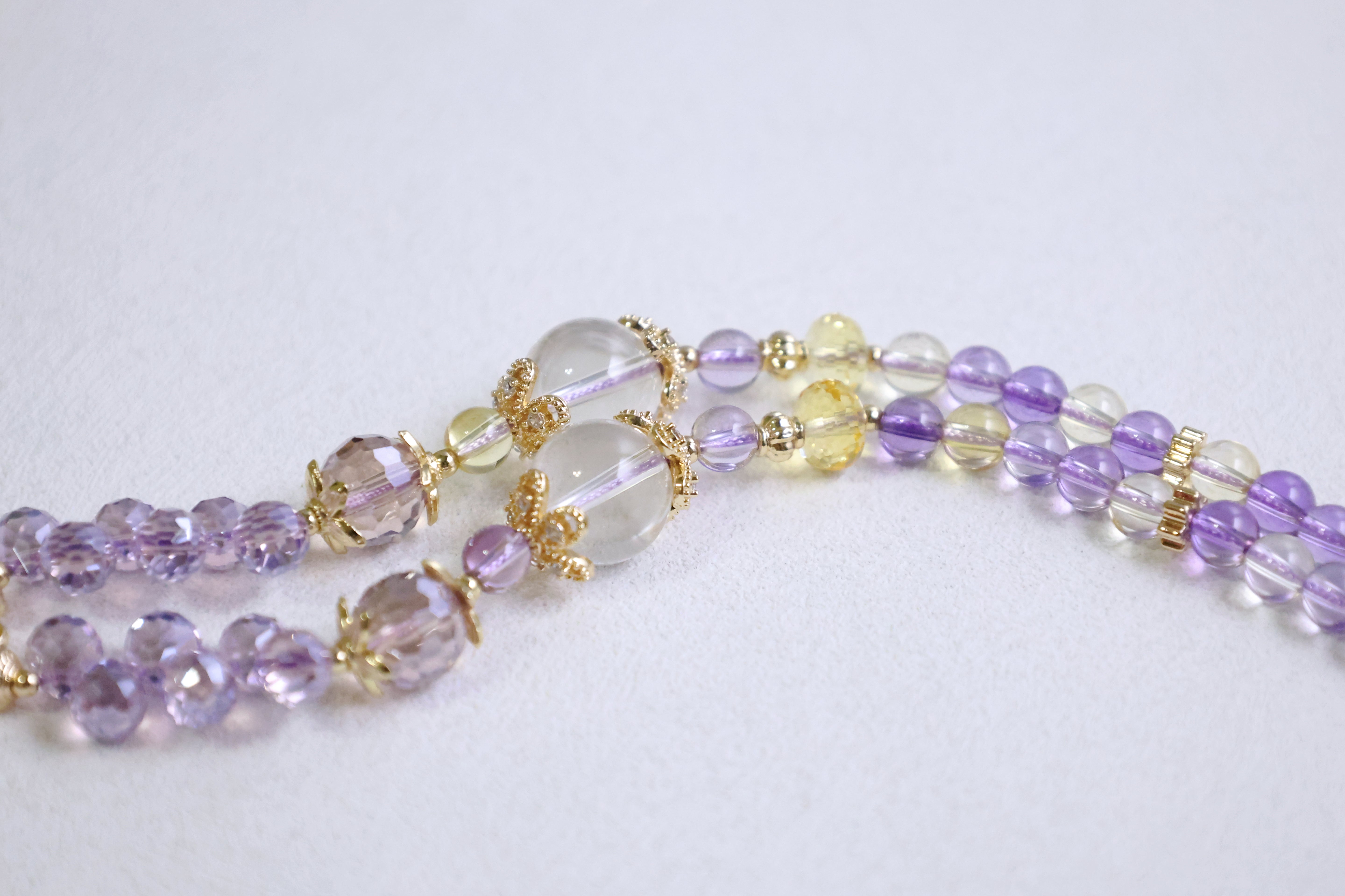 Lavender Dreams - Amethyst & Quartz Multi-Purpose Chain