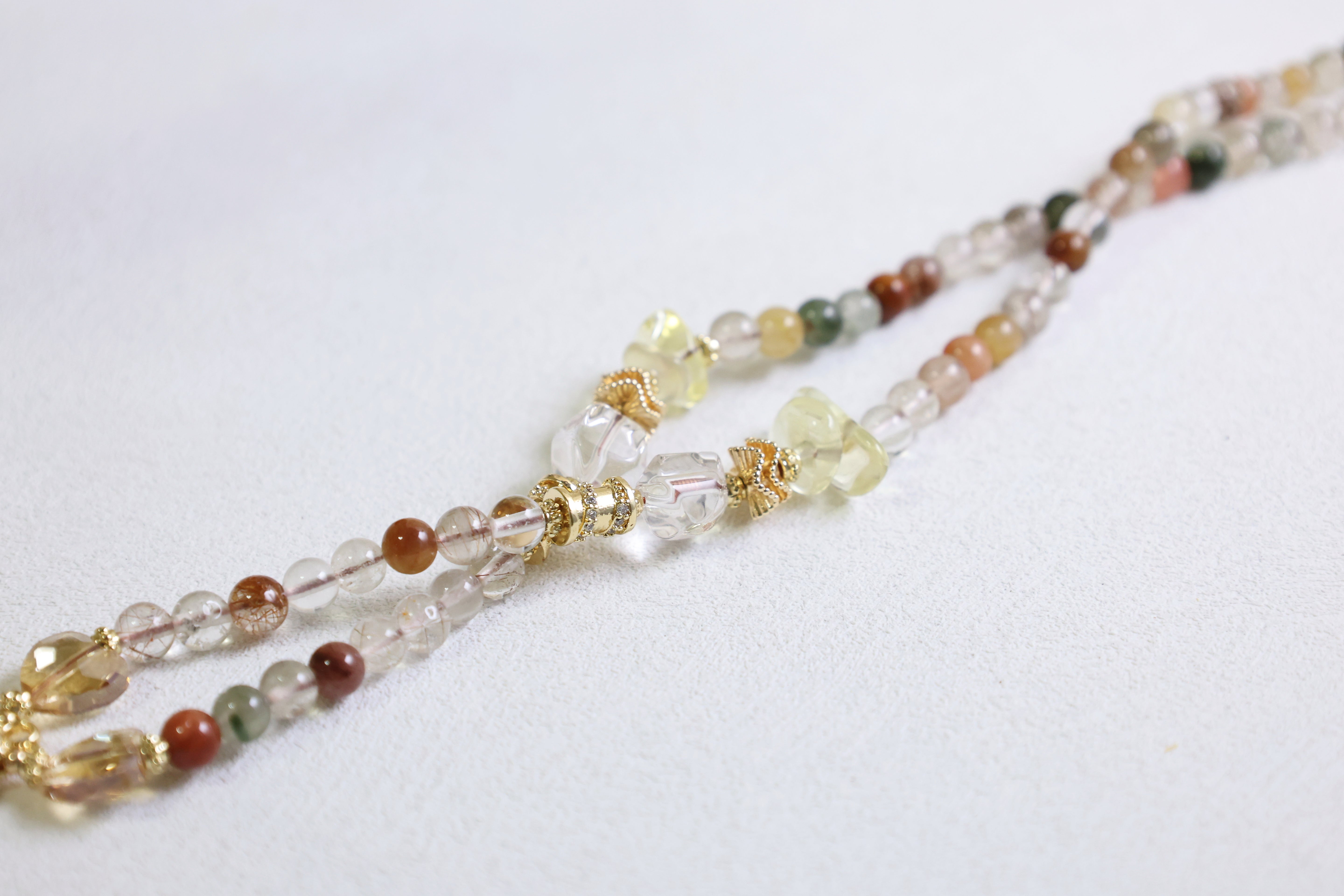 Spectrum Harmony - Multicolor Tourmaline & Crystal Multi-Purpose Chain