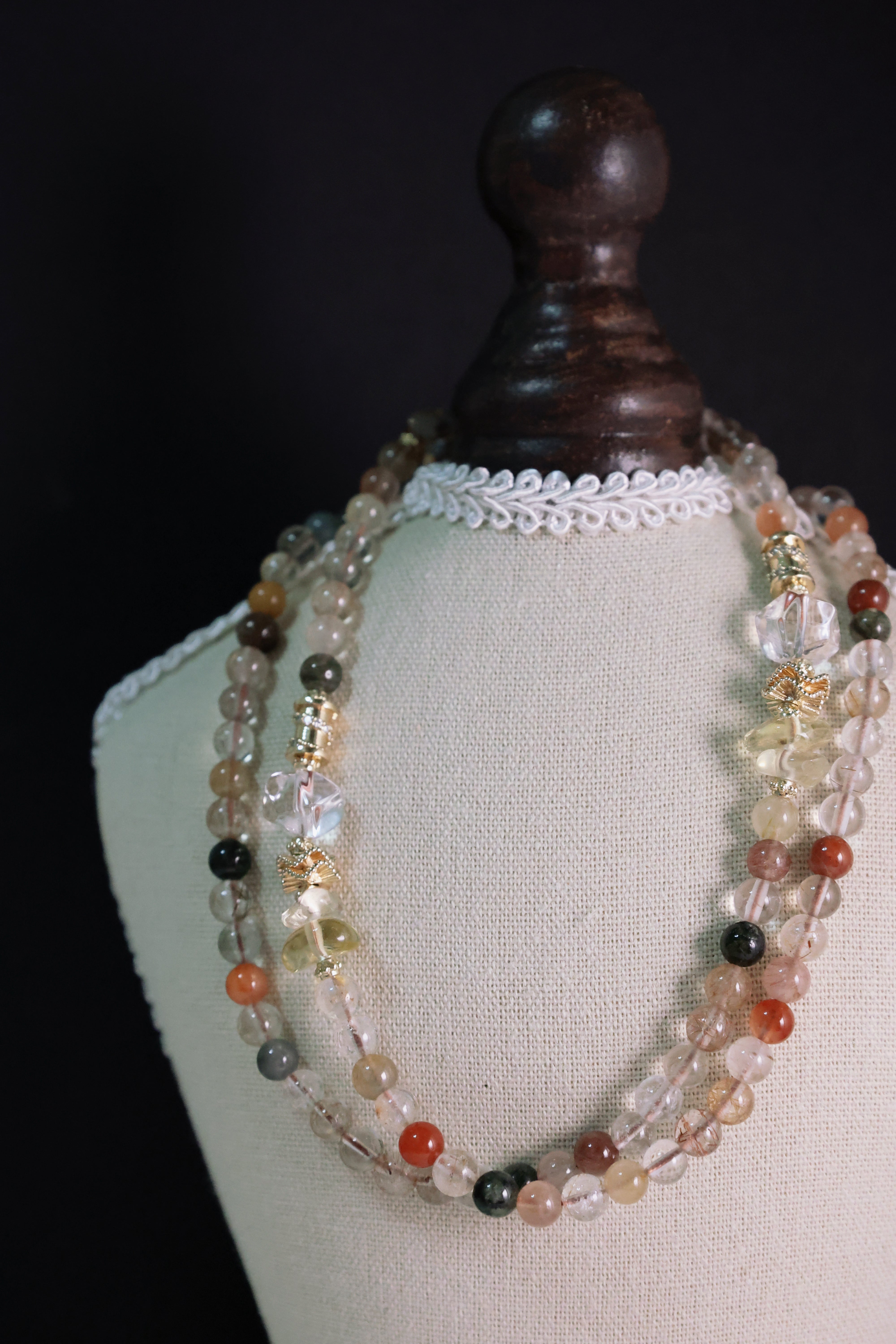 Spectrum Harmony - Multicolor Tourmaline & Crystal Multi-Purpose Chain