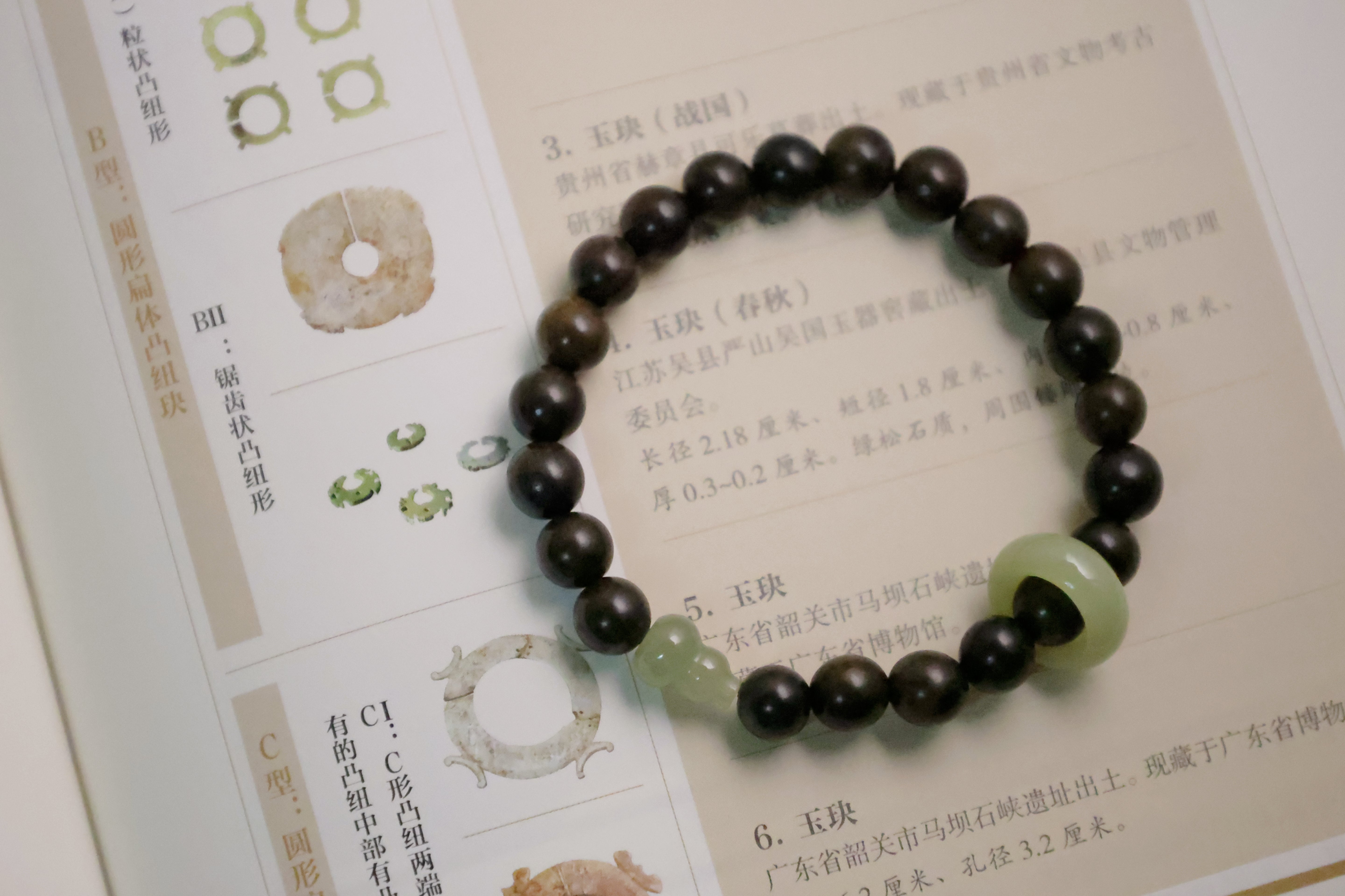 Divine Essence - Agarwood & Hetian Jade Bracelet
